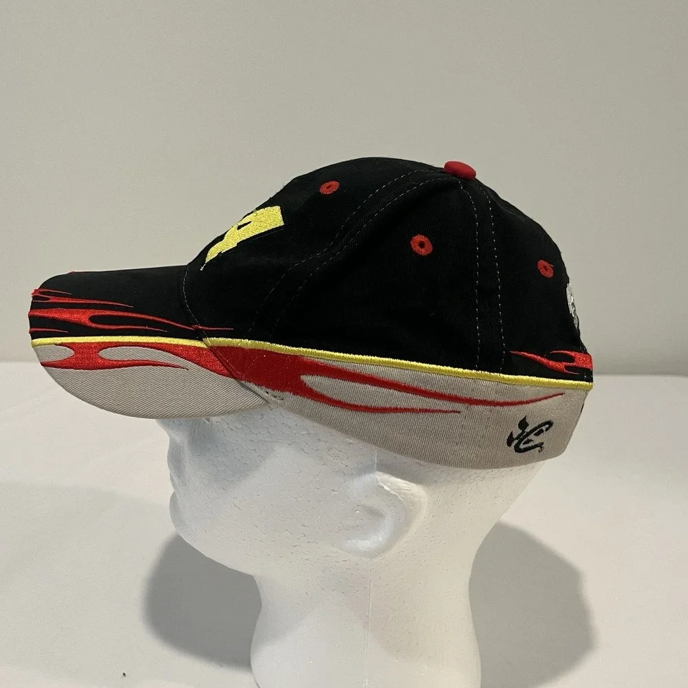 NASCAR Flame Hat 24 Jeff Gordon Chase Authentics Strapback Cap Hat Vtg